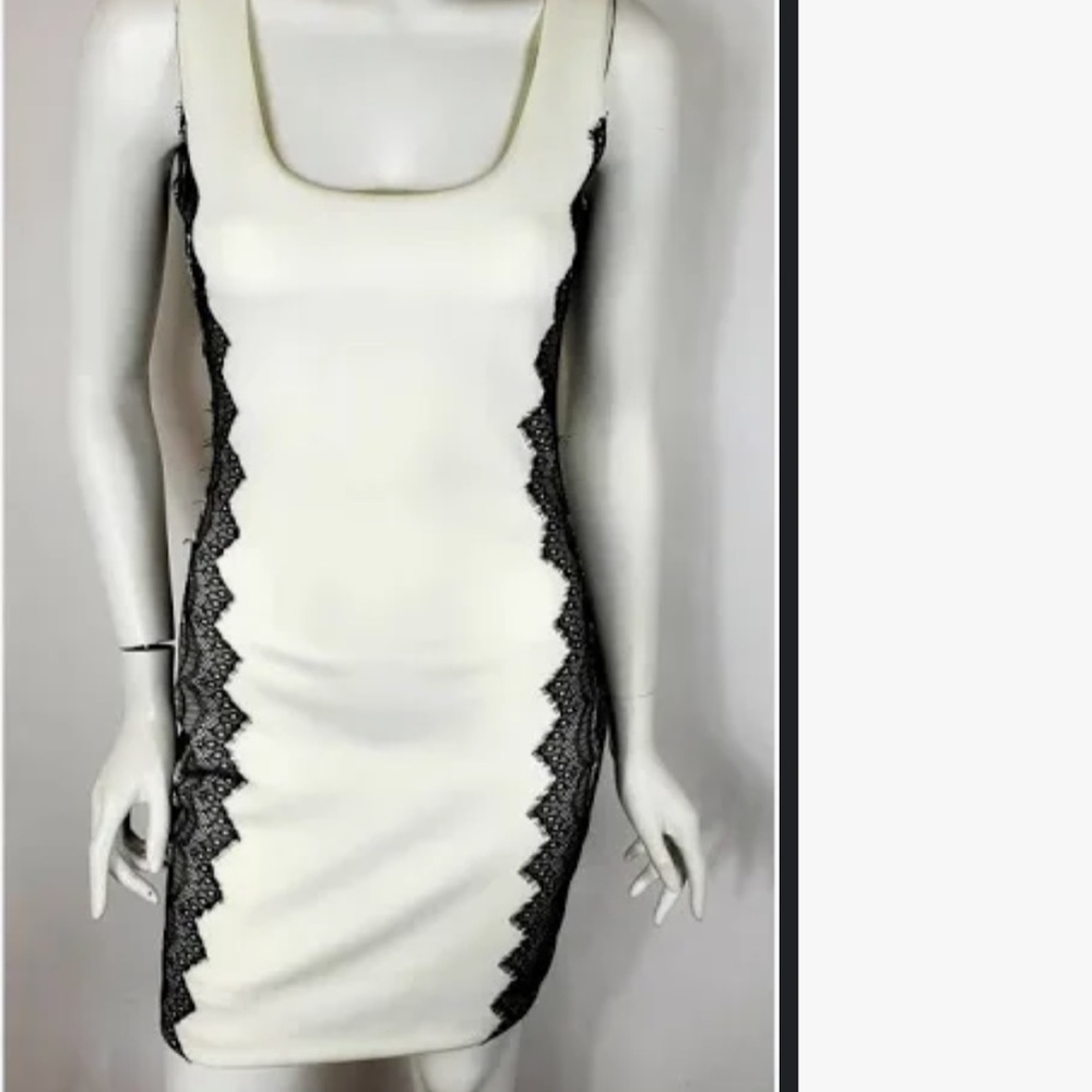 Guess White sleeveless dress